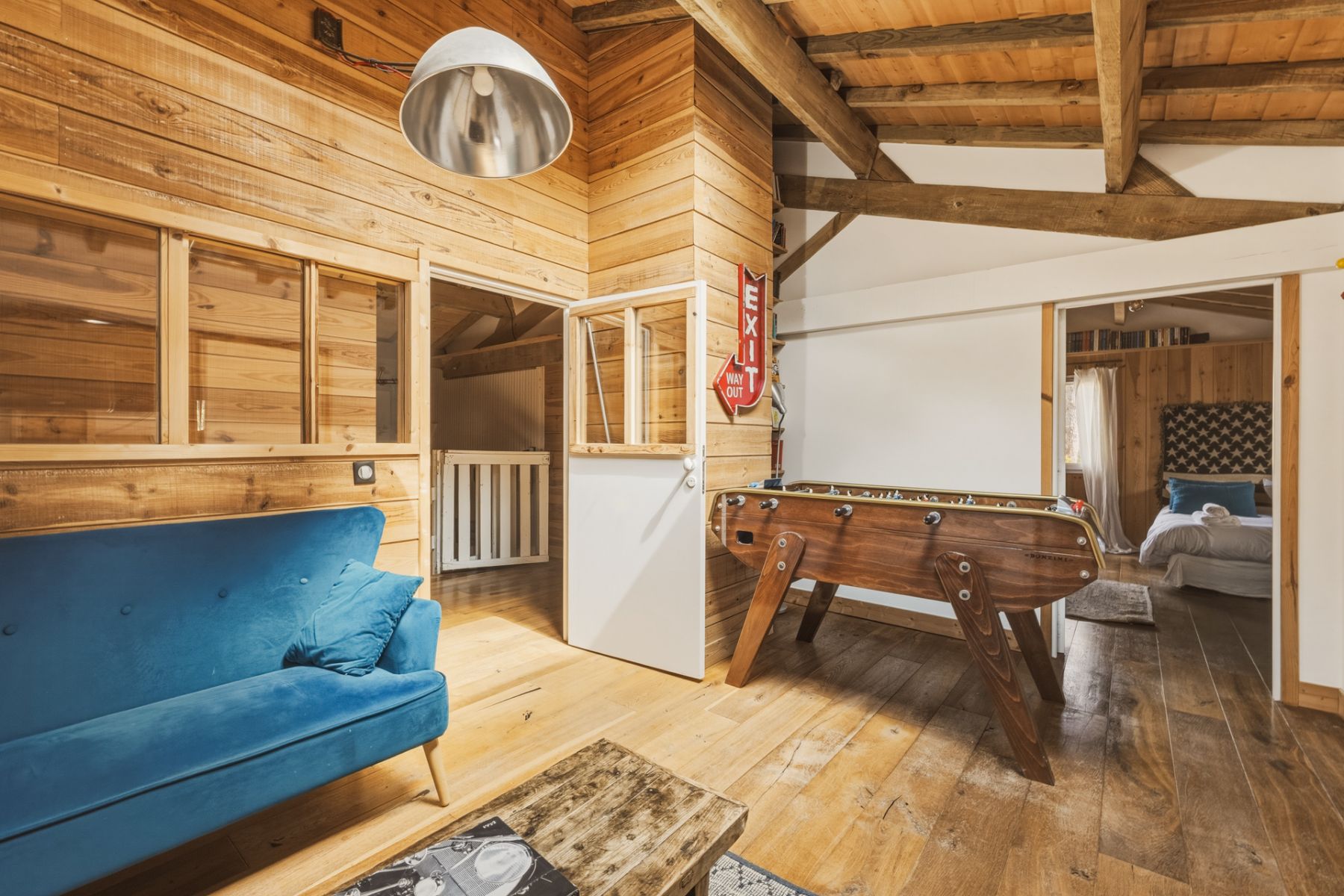 Games room at Villa de L'Herbe in South West France