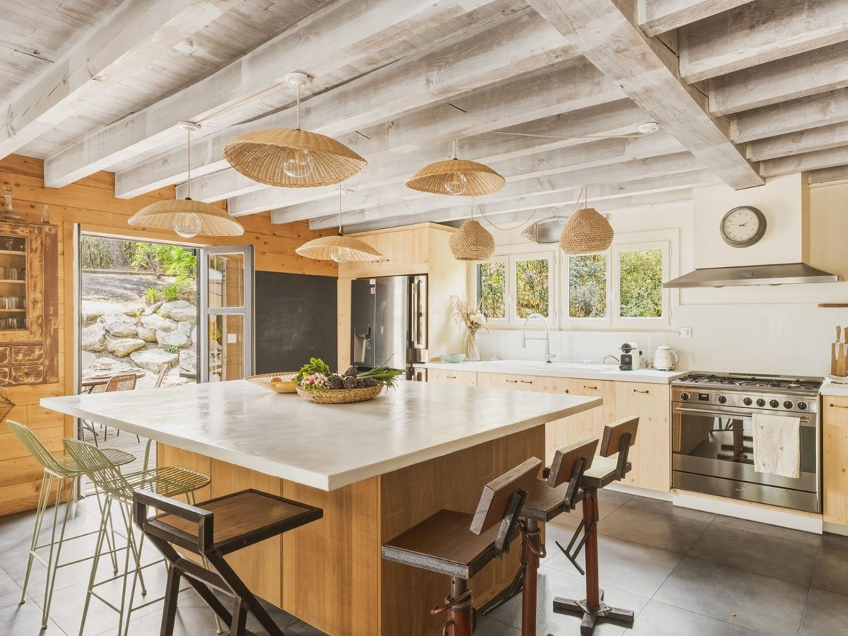 Kitchen at Villa de L'Herbe in South West France