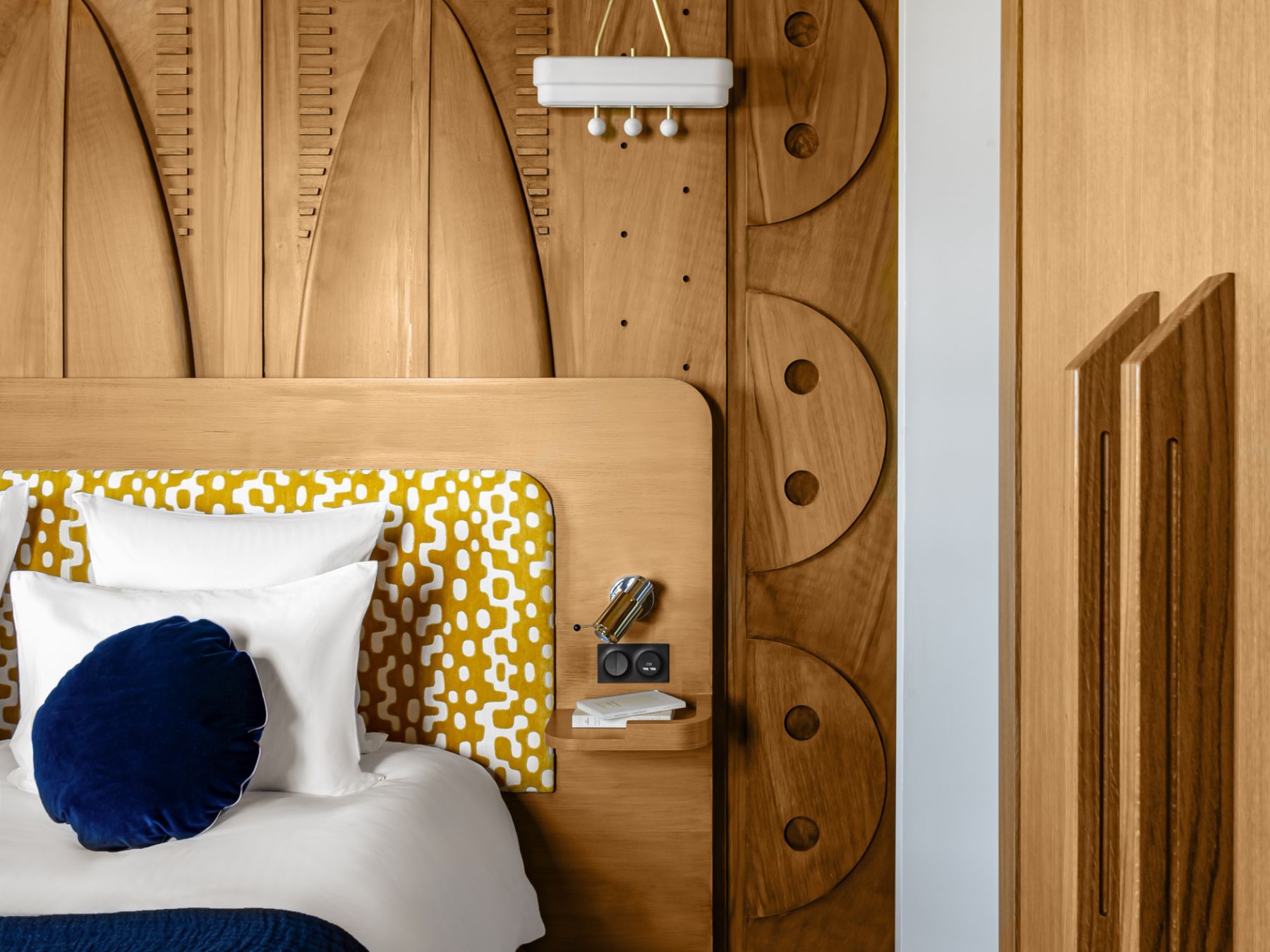 Details of Bedroom One at Villa du Lac in South West France