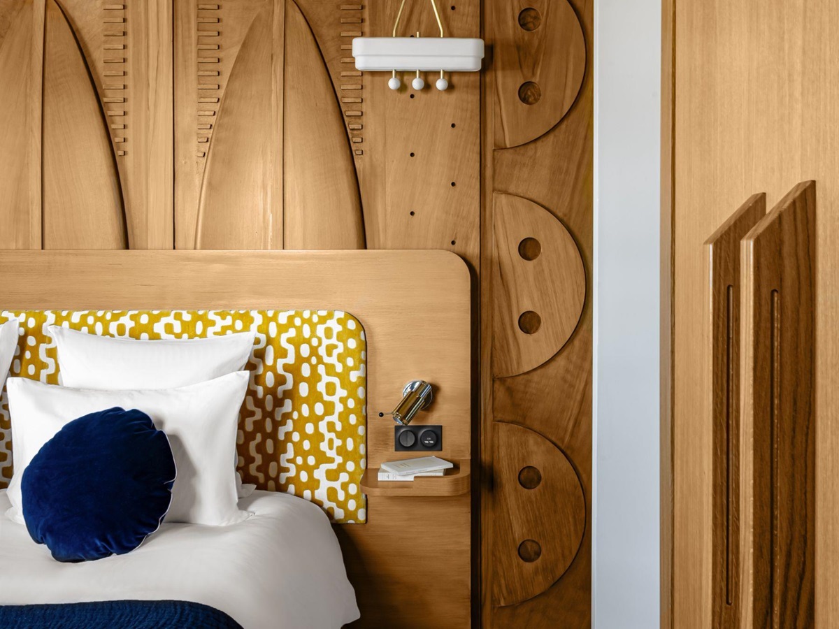 Details of Bedroom One at Villa du Lac in South West France