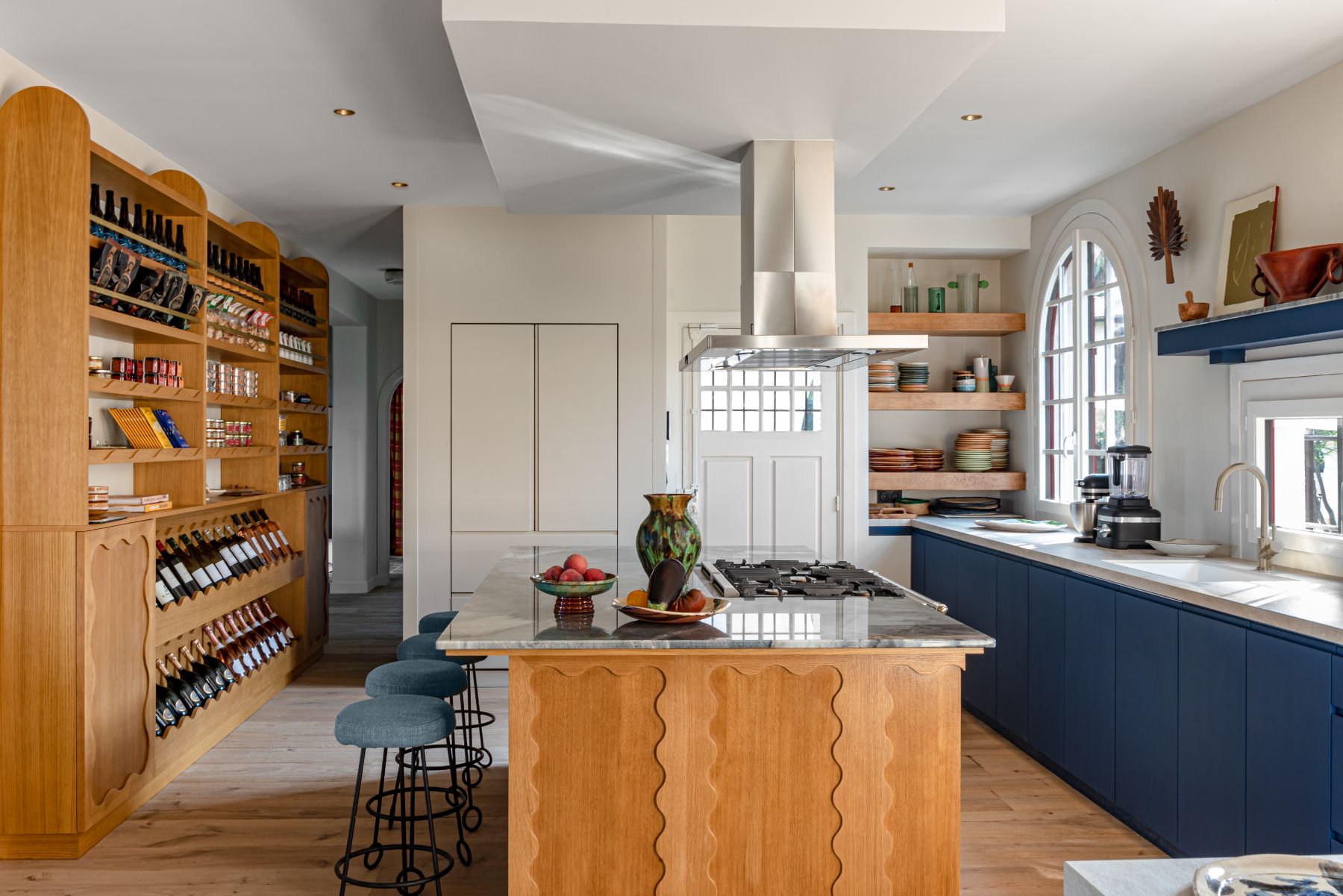 Kitchen Island at Villa du Lac in South West France