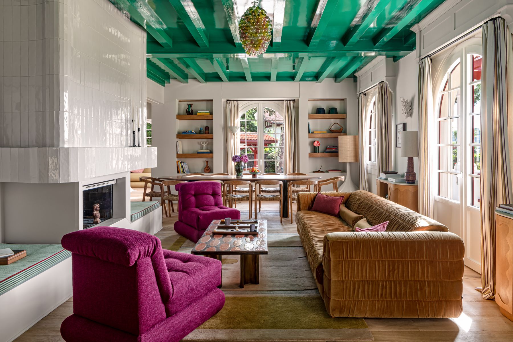 Living Room at Villa du Lac in South West France