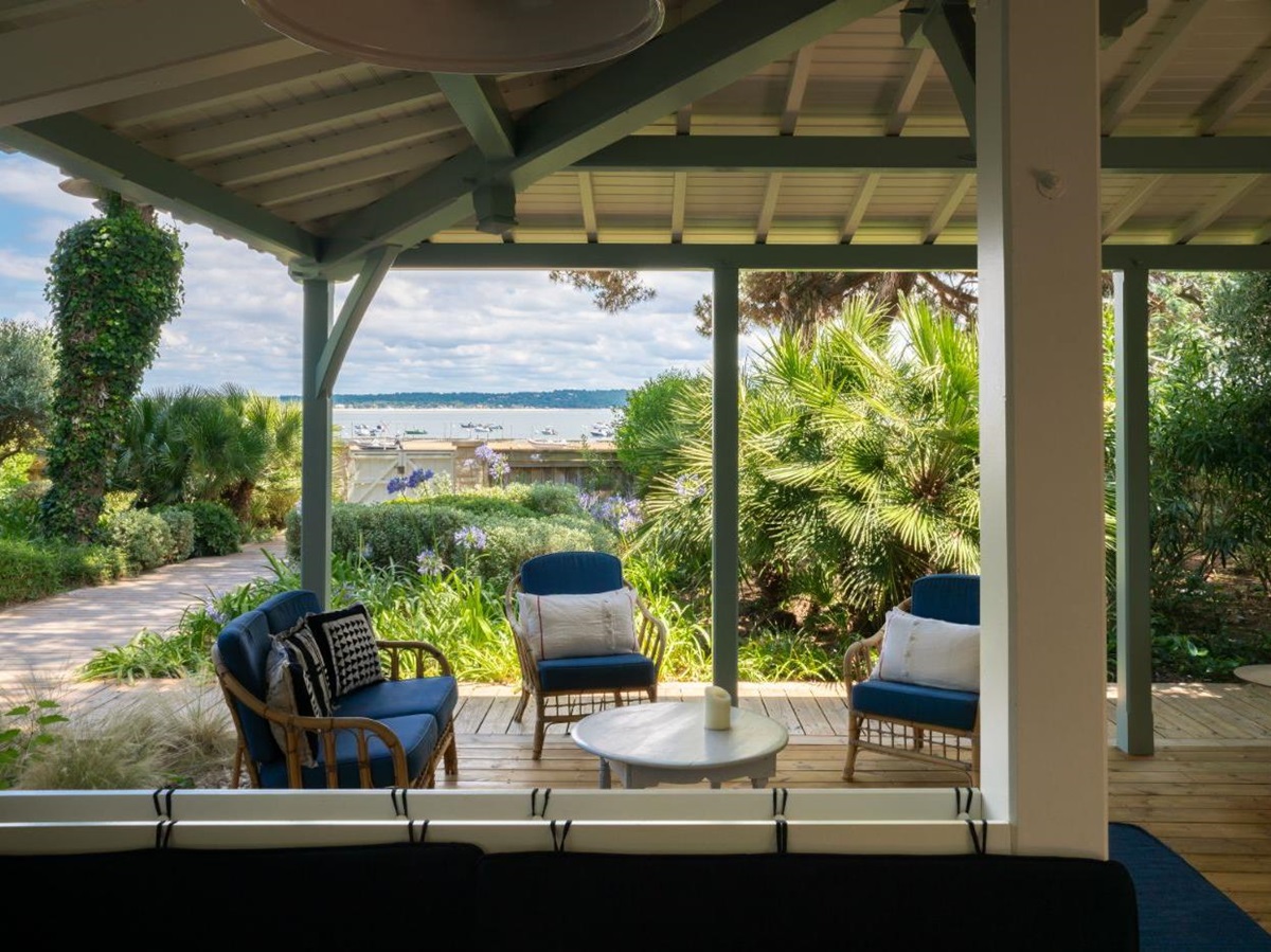 Outdoor Seating View at Villa Isabelle in South West France