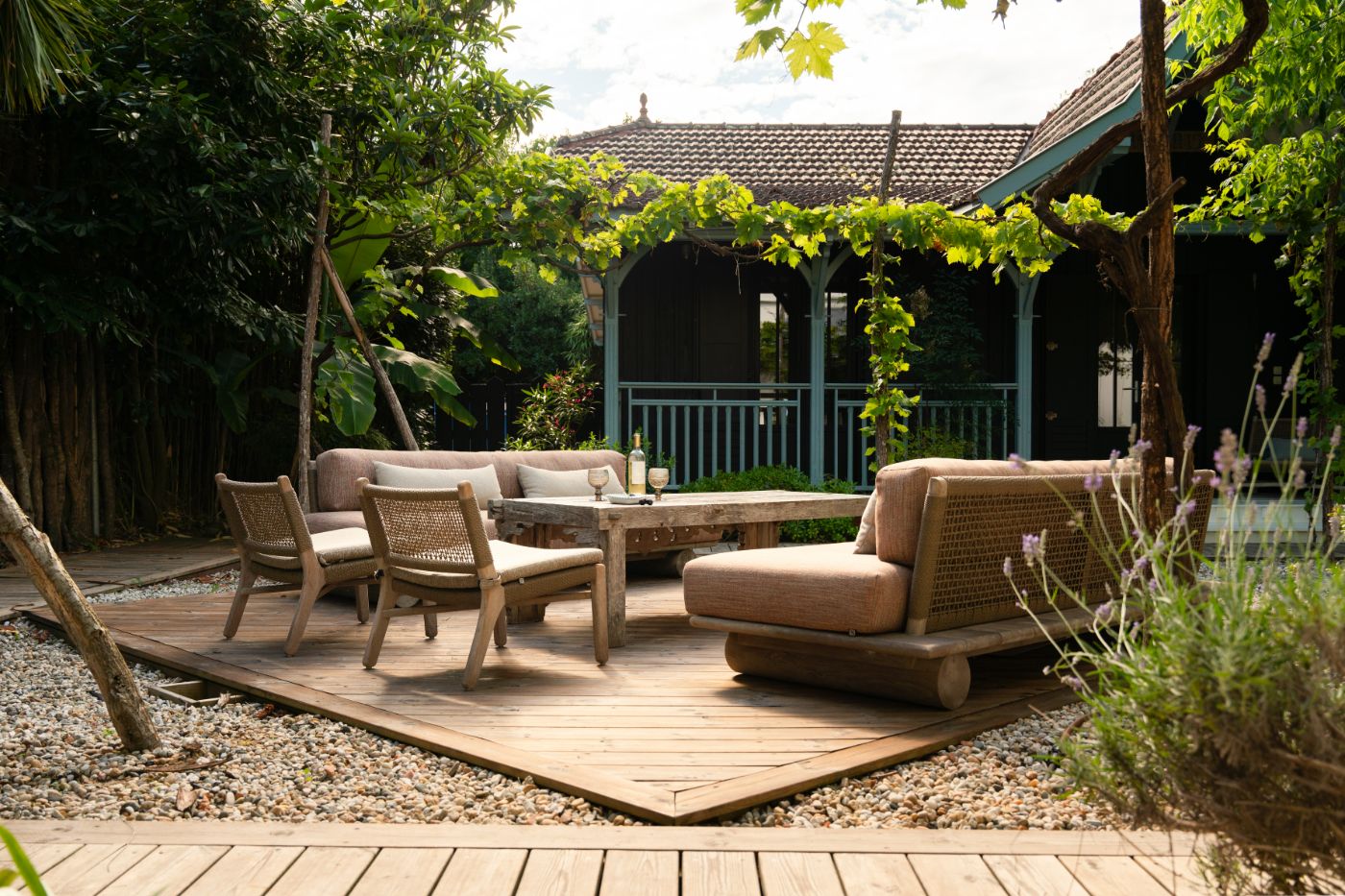Outdoor Seating at Villa Isabelle in South West France
