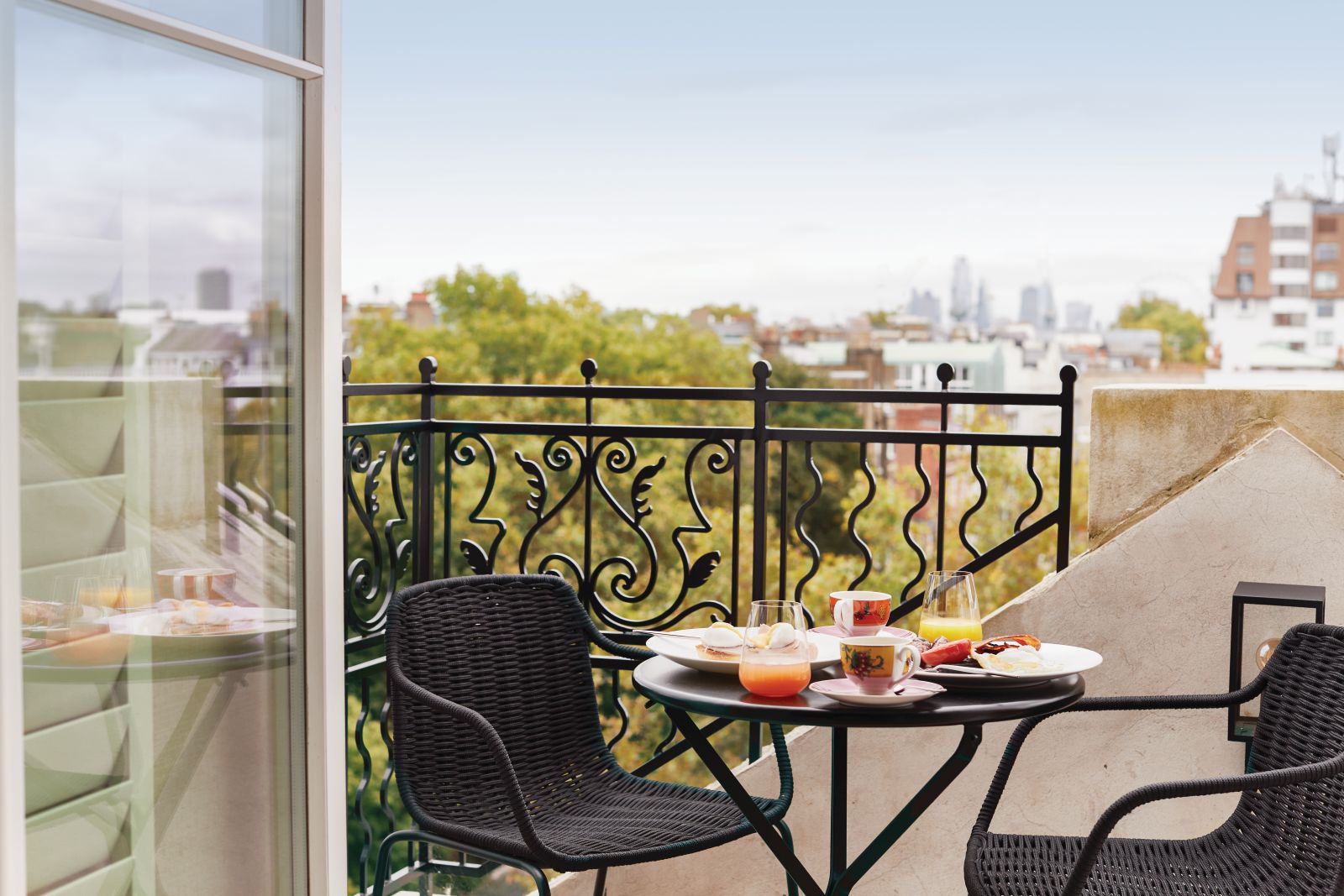 Balcony of a suite at the Belmond Cadogan Hotel in London