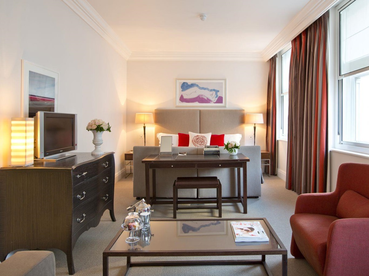 A deluxe room at Brown's Hotel in London