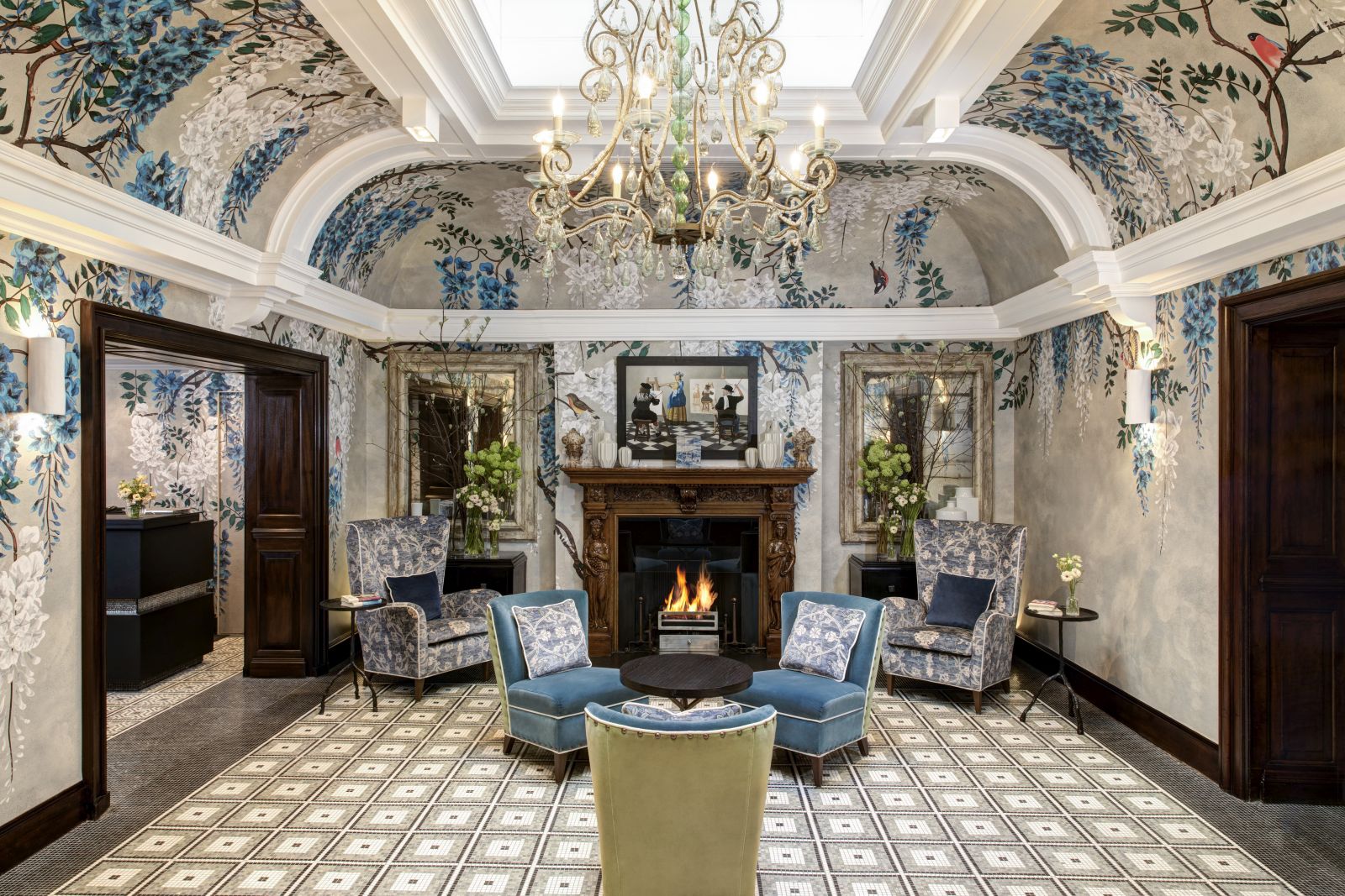 The lobby of Brown's Hotel in London