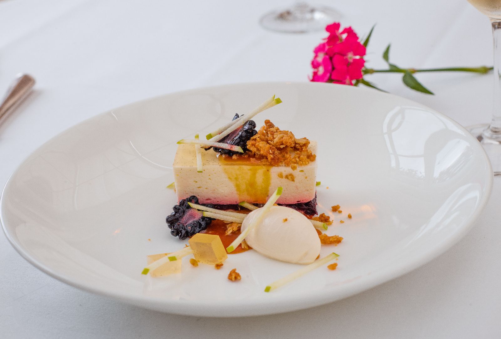Refined cuisine at Chewton Glen in the New Forest UK