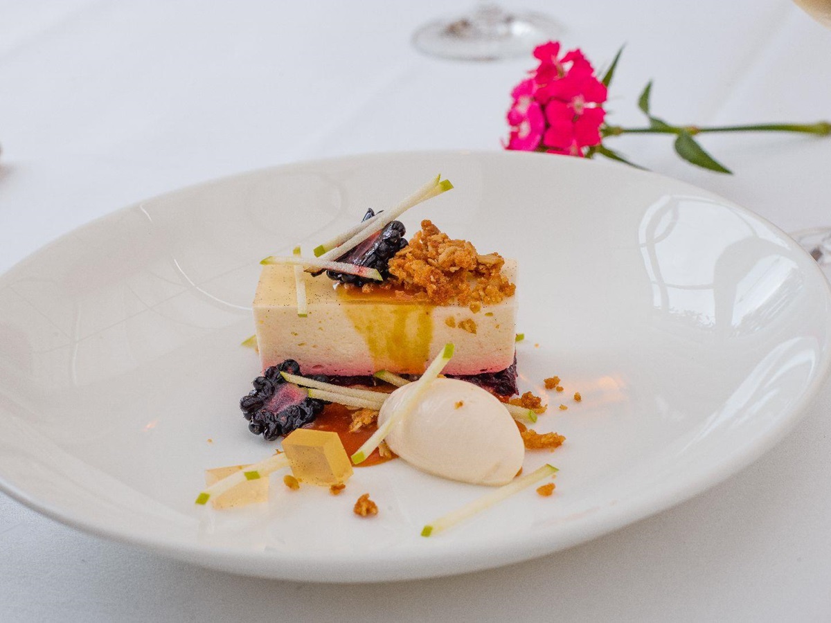 Refined cuisine at Chewton Glen in the New Forest UK