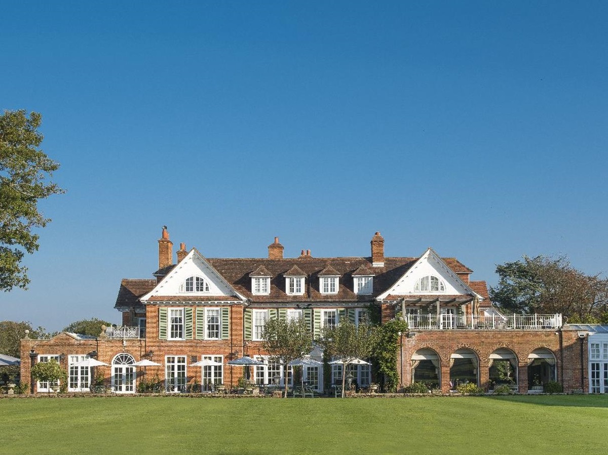 Exterior and grounds of at Chewton Glen in Hampshire England
