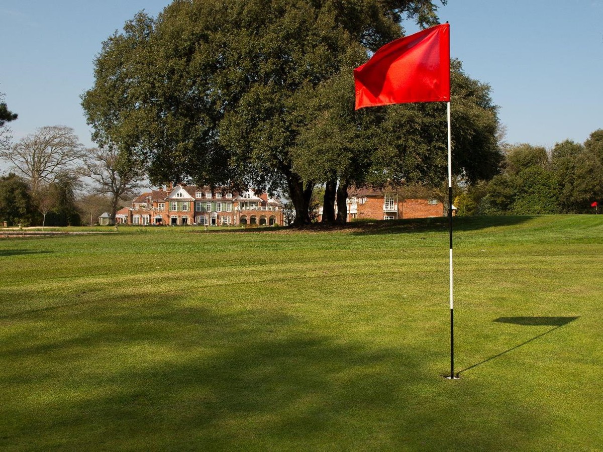 Nine hole golf course at Chewton Glen in the New Forest UK