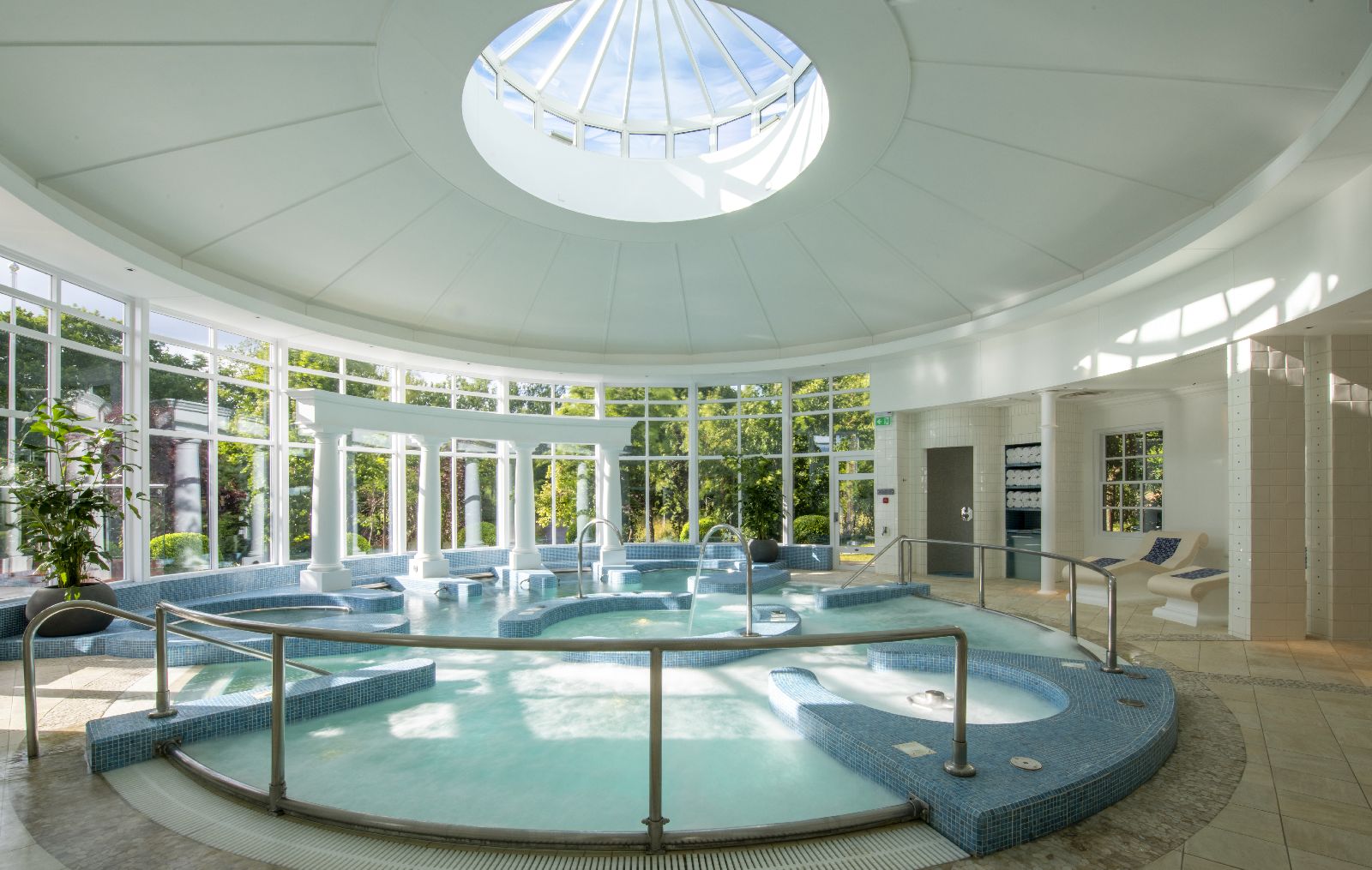 Hydrotherapy pool in the spa at Chewton Glen Hampshire UK