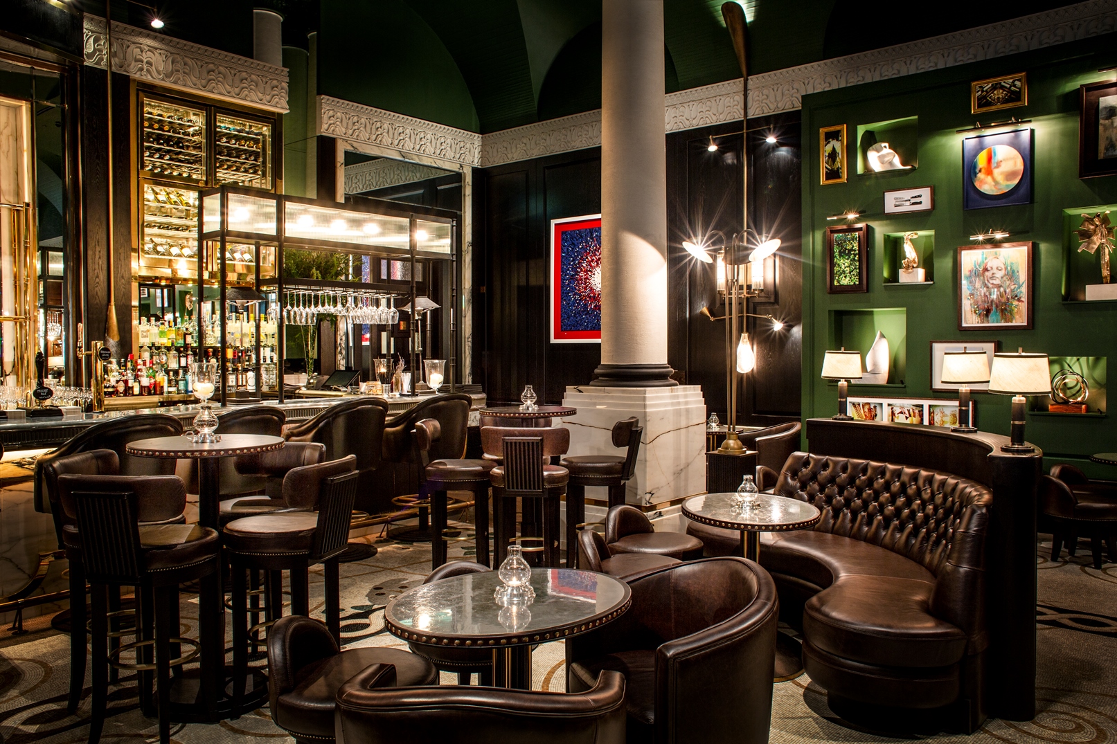 The bar at the Corinthia Hotel in London