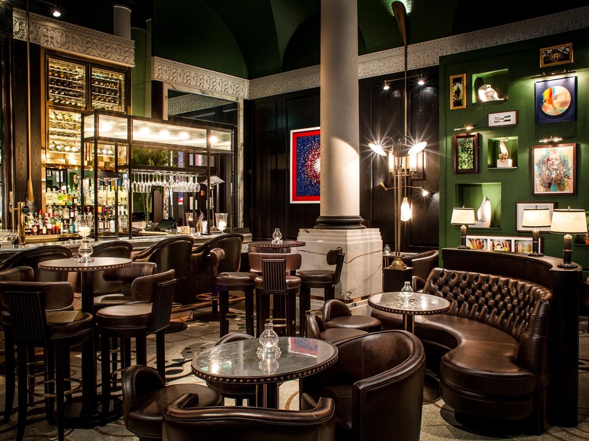 The bar at the Corinthia Hotel in London