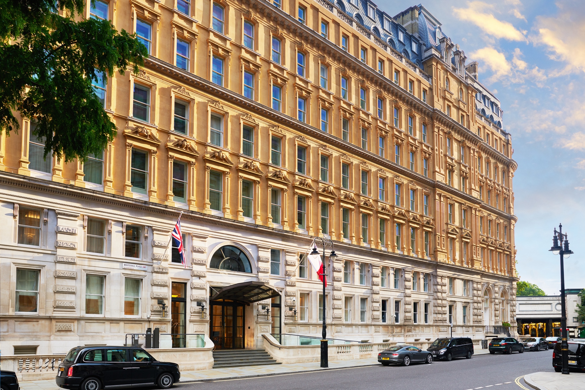 Exterior of the Corinthia Hotel in London