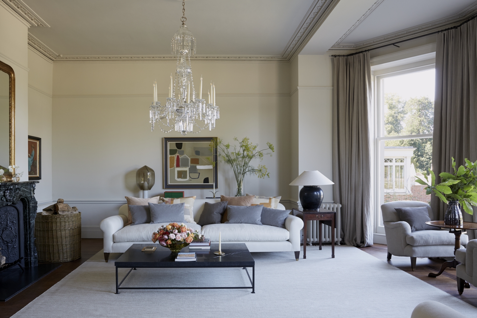 Morning room at Heckfield Place in England