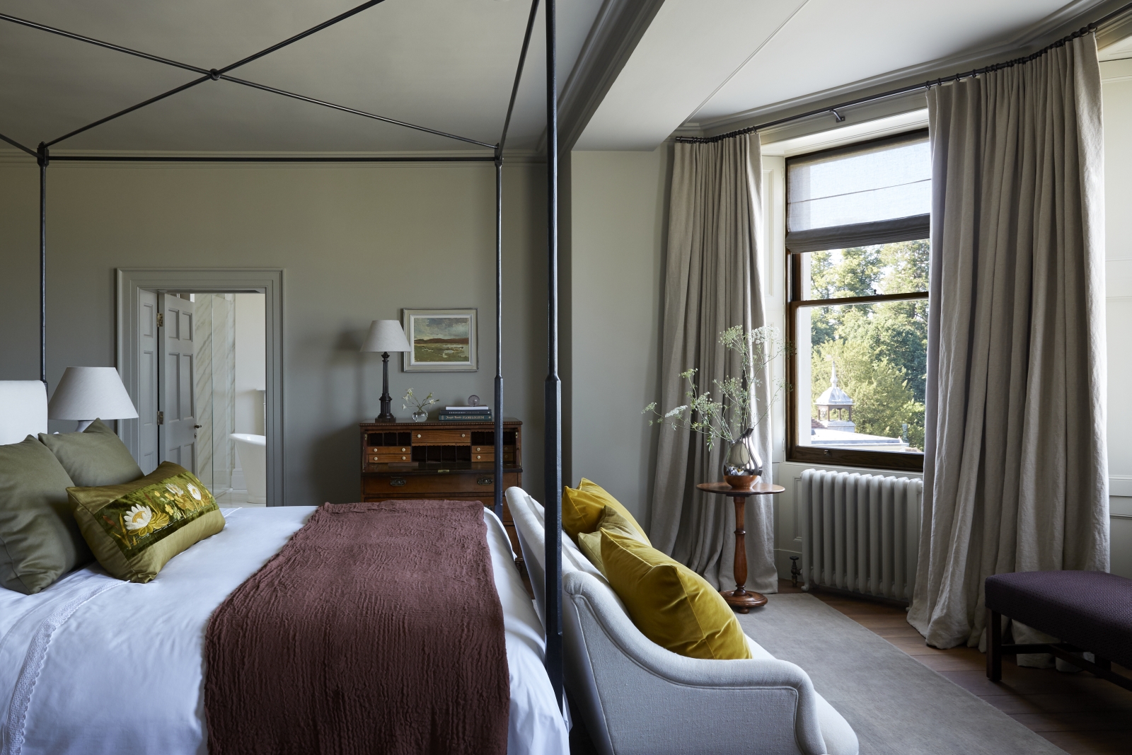 Signature room at Heckfield Place in England