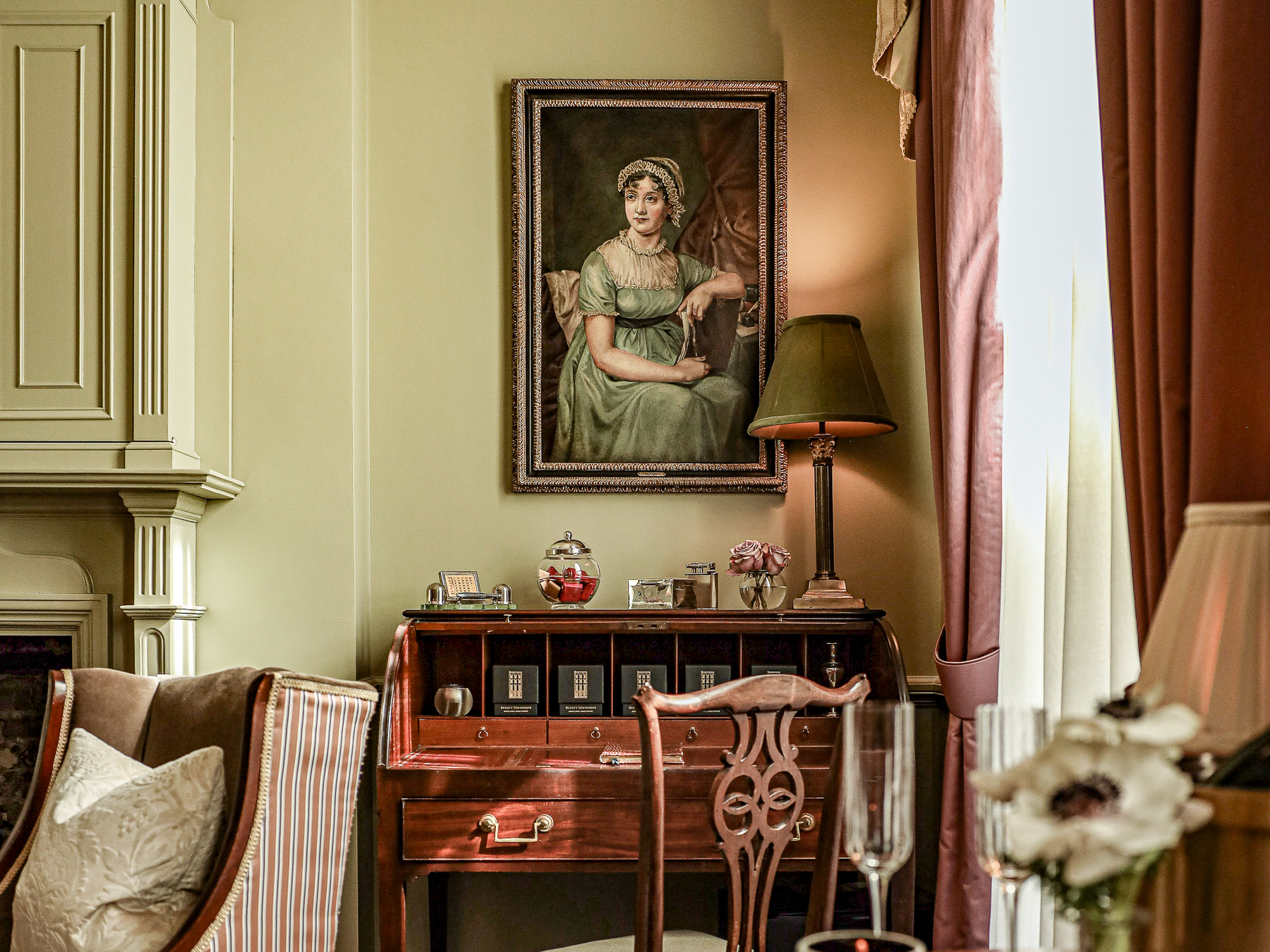 Jane Austen drawing room at Henry's Townhouse in Marylebone