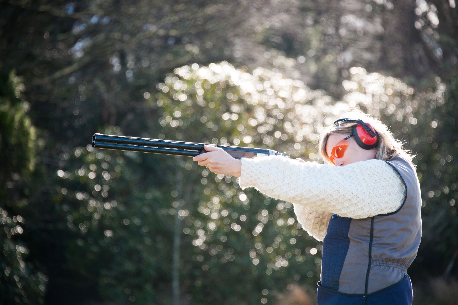Clay shooting at the Inverlochy Castle Hotel in Scotland
