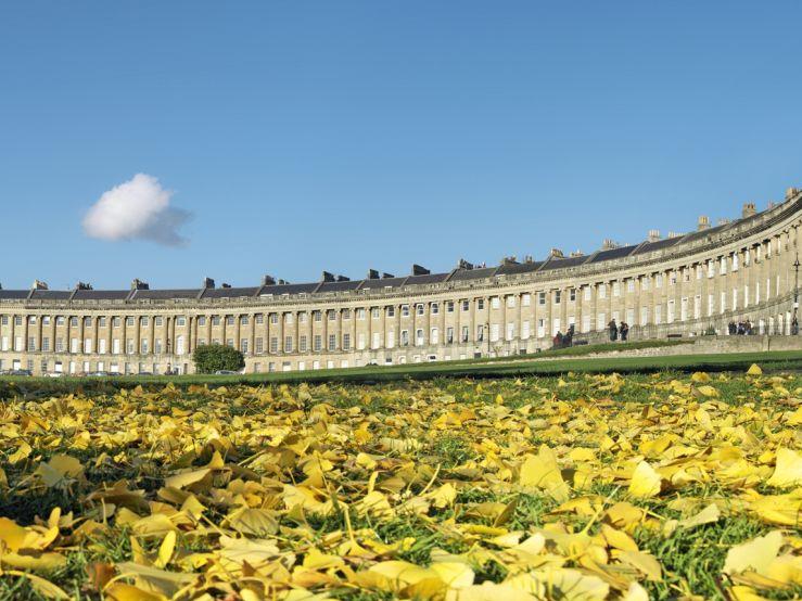 Bath's Royal Crescent and the Royal Crescent Hotel and Spa
