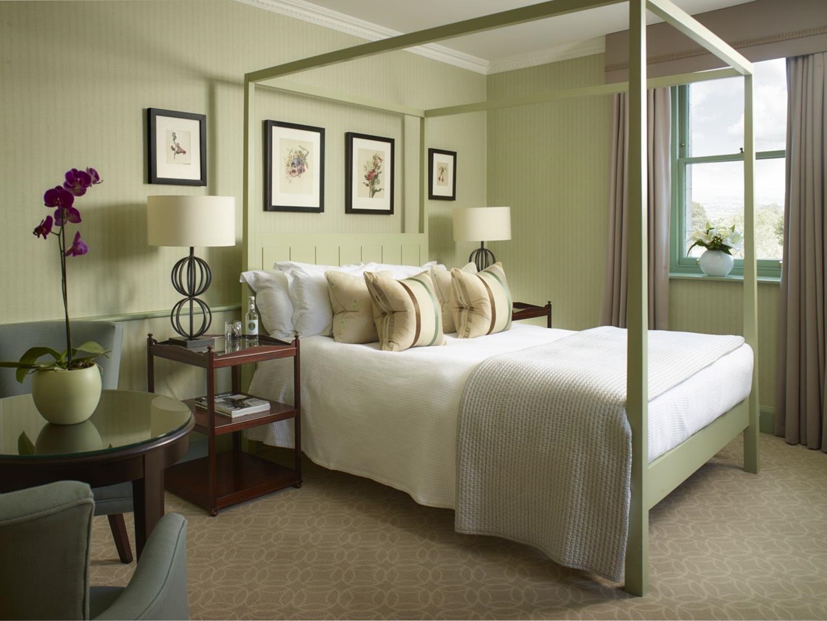 Guest room in the garden villa at the Royal Crescent Hotel in Bath