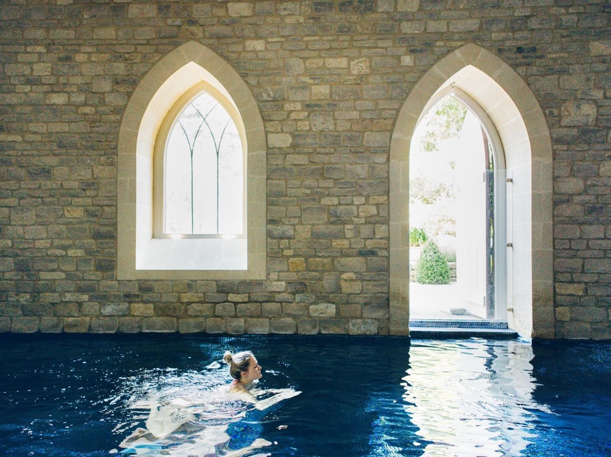 Swimming pool in the spa of the Royal Crescent Hotel in Bath