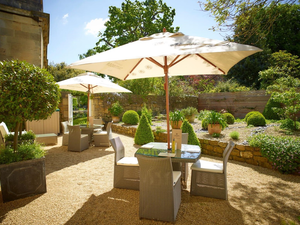 Gardens of the Royal Crescent Hotel in Bath