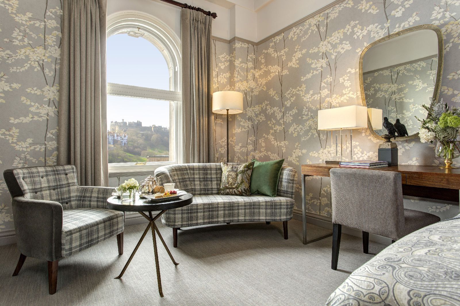 An executive room at The Balmoral Hotel Edinburgh Scotland