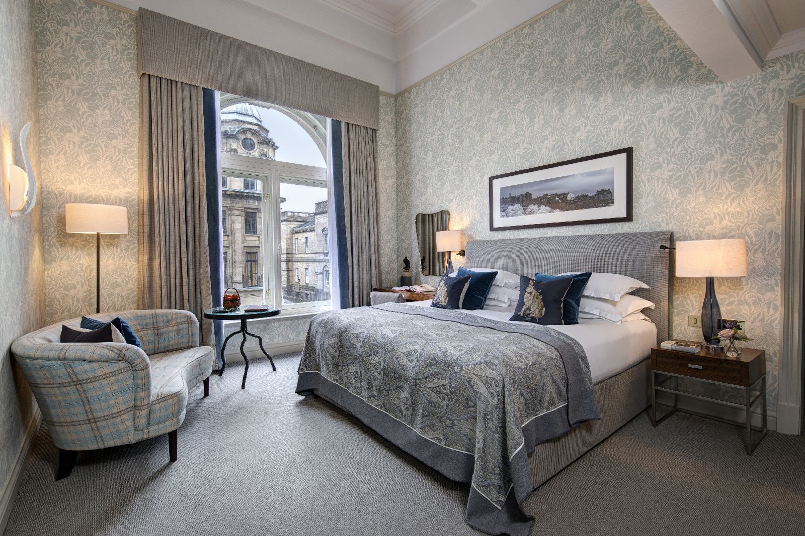 An Executive Room with old town views at The Balmoral Hotel Edinburgh Scotland