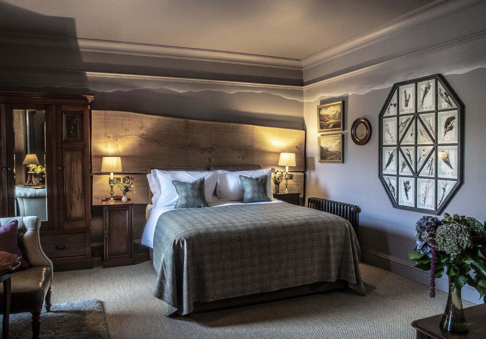 The Heather Bedroom at The Fife Arms in Scotland