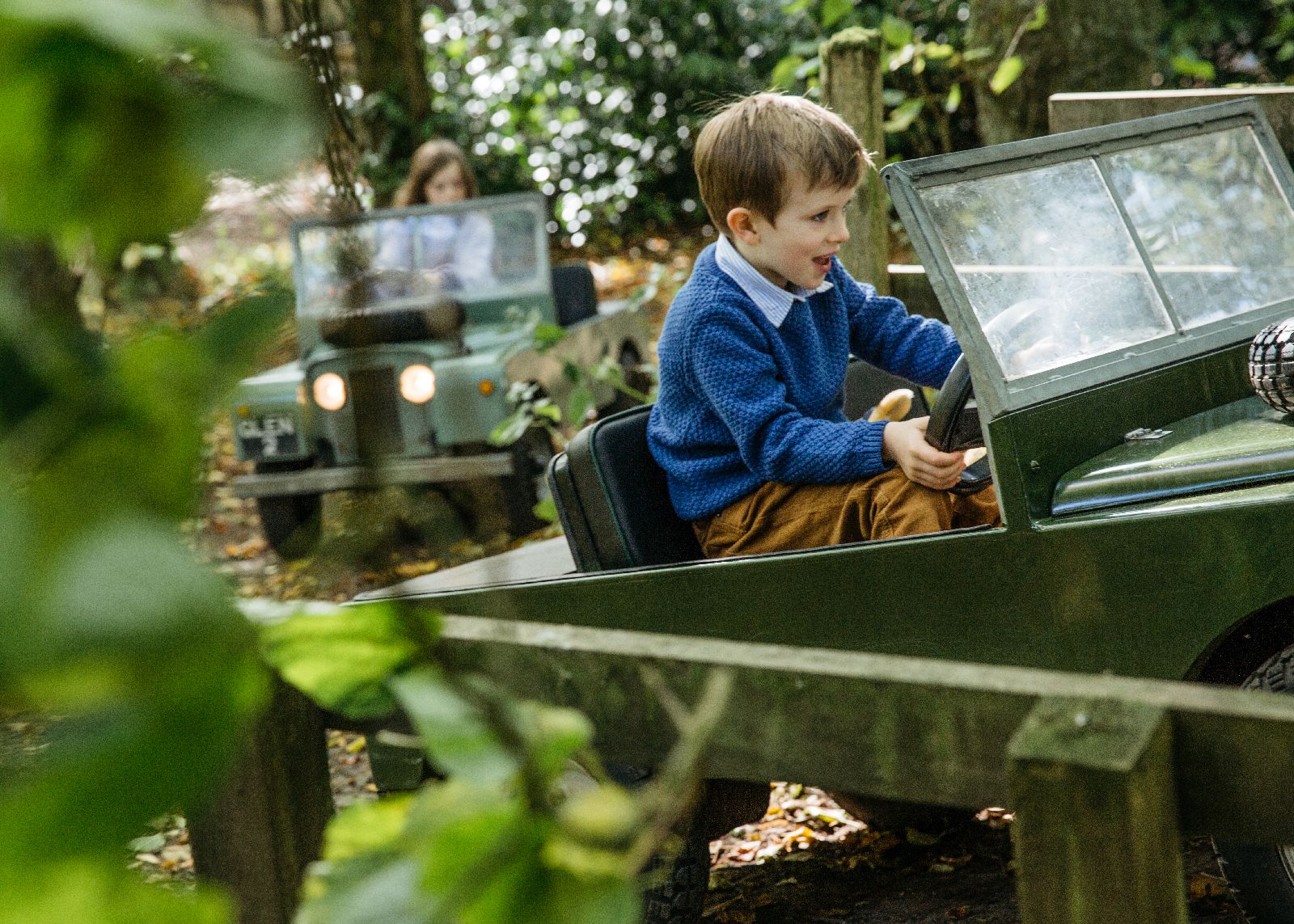 Children enjoying a mini off road adventure from The Gleneagles Hotel in Scotland