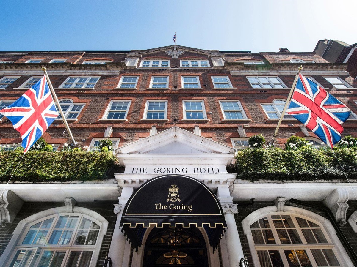 Exterior of The Goring hotel in London England