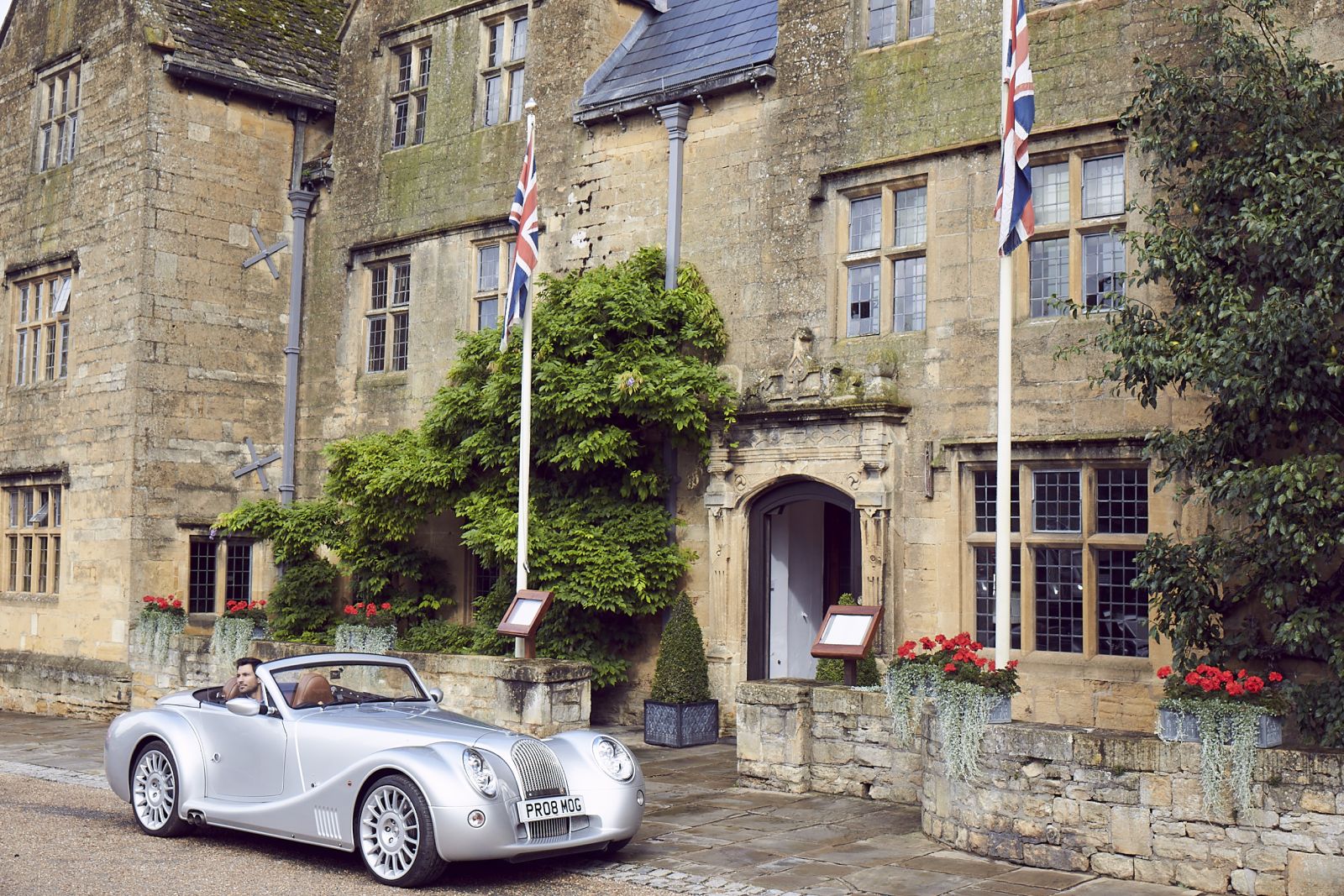 Entrance to The Lygon Arms in the Cotswolds, England