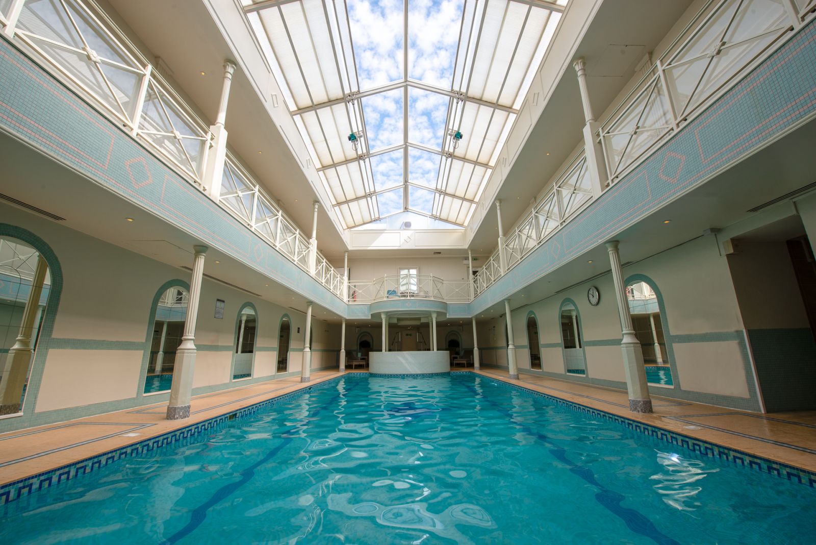 Indoor pool at The Lygon Arms in the Cotswolds, England