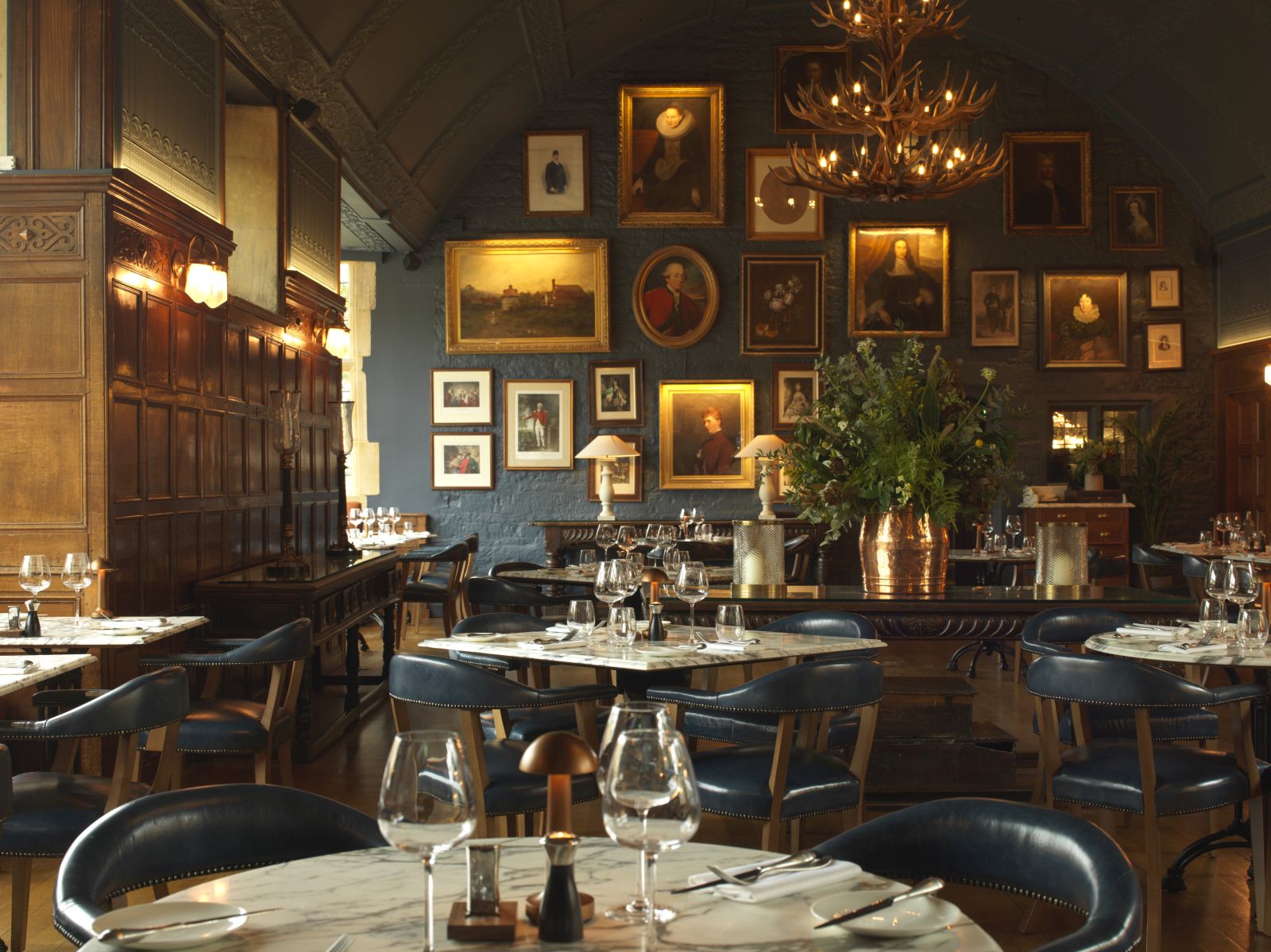 Restaurant at The Lygon Arms in the Cotswolds, England