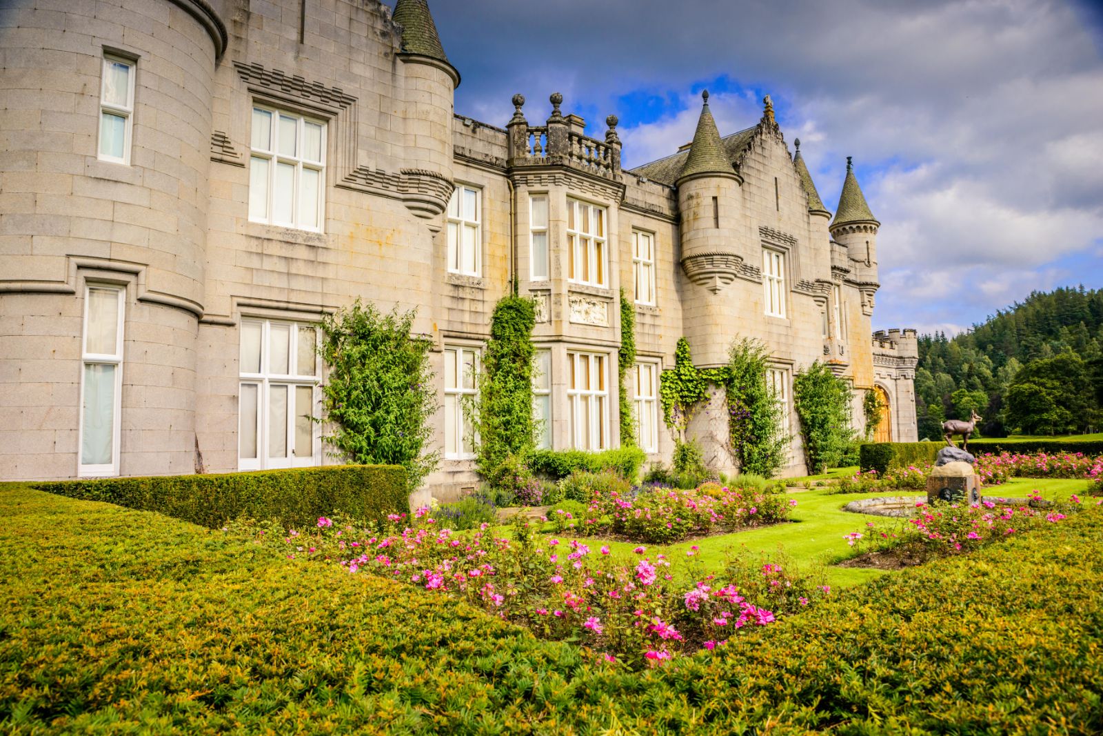 Balmoral Castle Gardens in Scotland