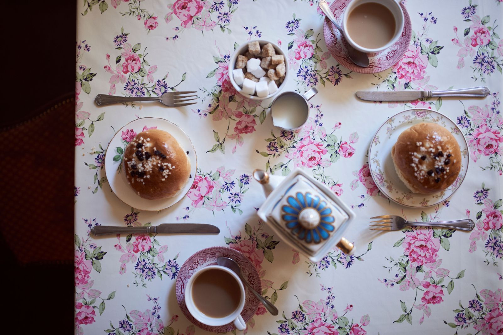 Buns served on a table in Bath