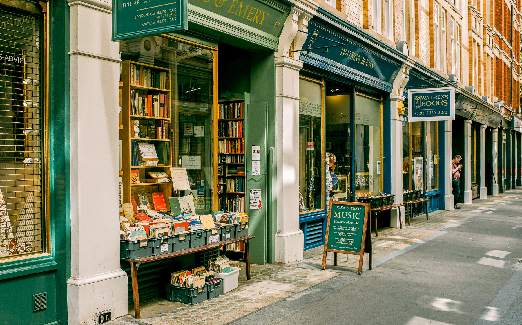 A book shop in Bloomsbury, London