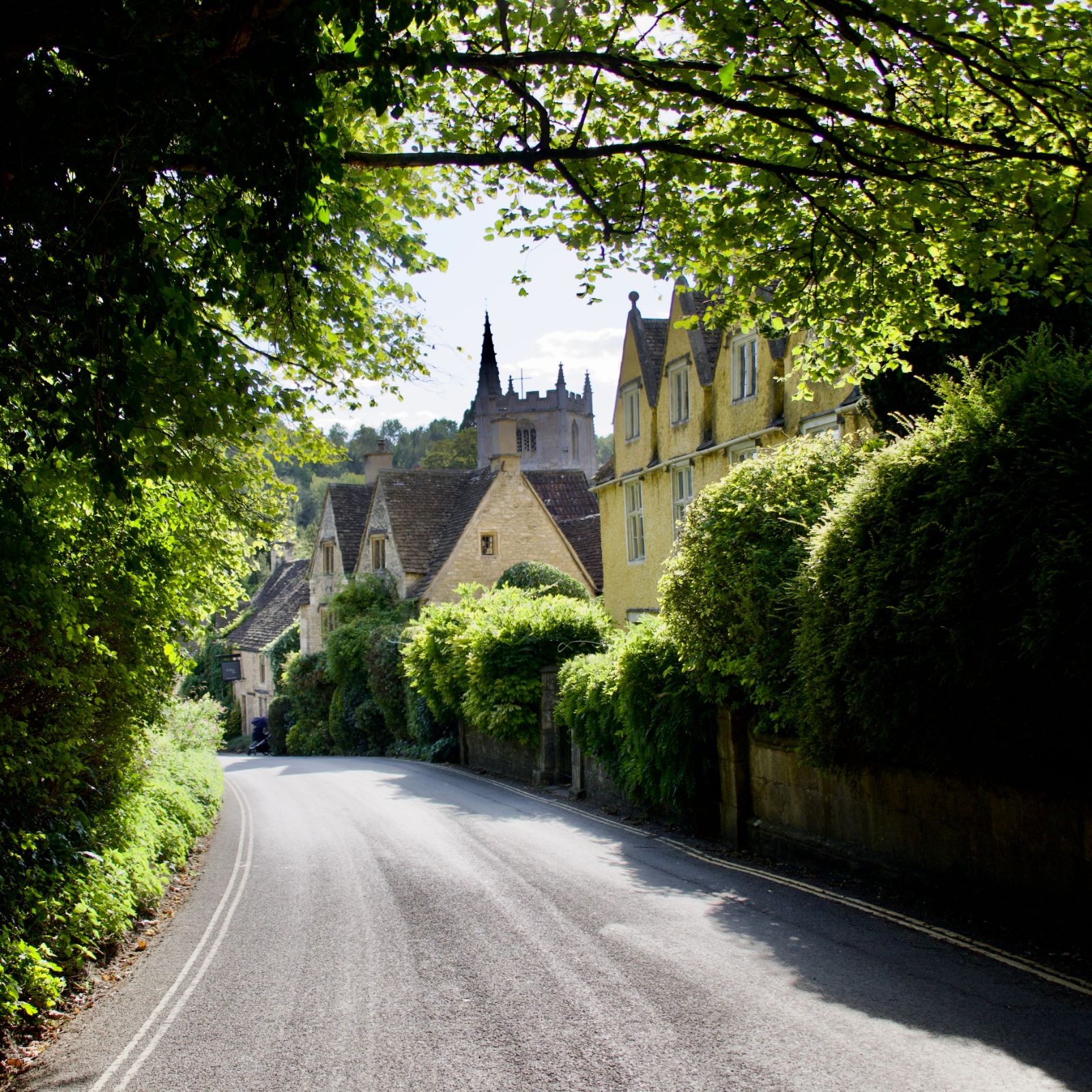 A village street The Cotswolds