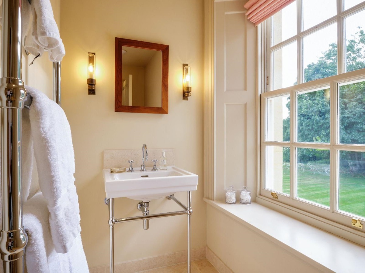 Bathroom at Cirencester Park in the Cotswolds, United Kingdom