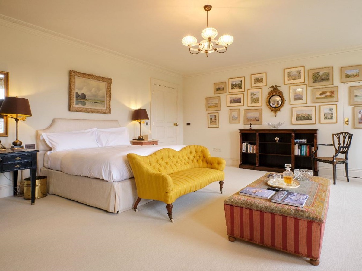 Bedroom at Cirencester Park in the Cotswolds, United Kingdom