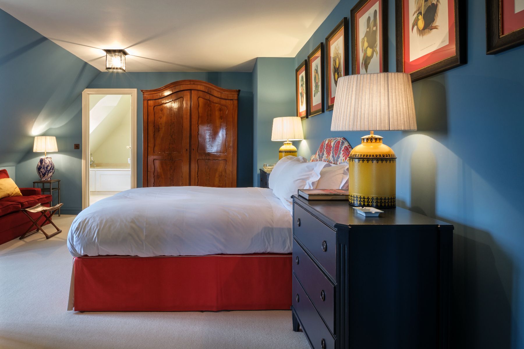 Bedroom at Cirencester Park in the Cotswolds, United Kingdom