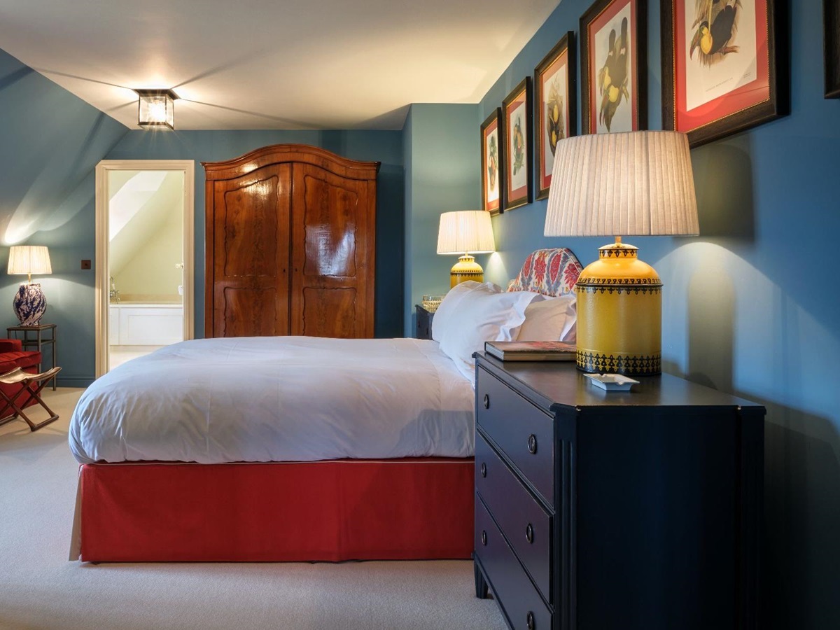 Bedroom at Cirencester Park in the Cotswolds, United Kingdom