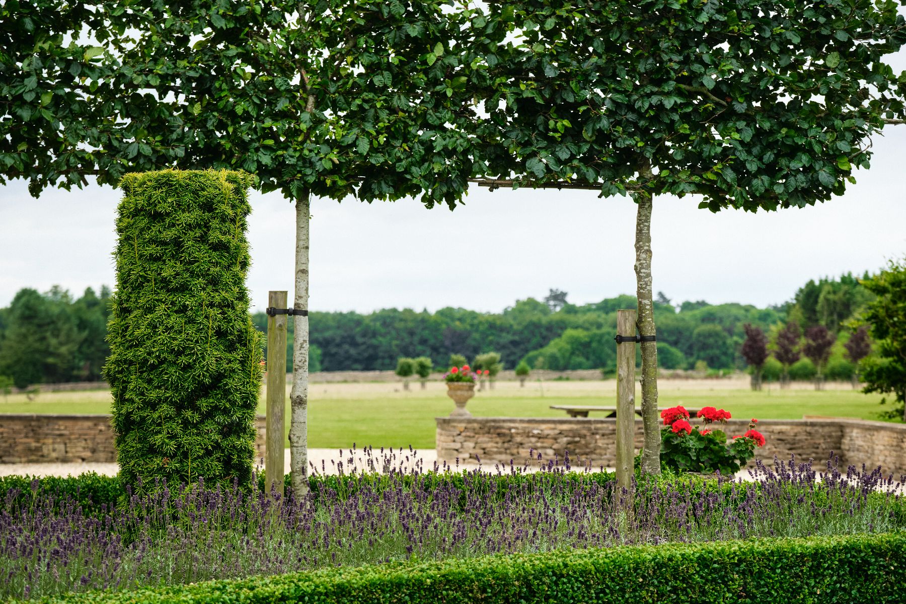 Garden at Cirencester Park in the Cotswolds, United Kingdom