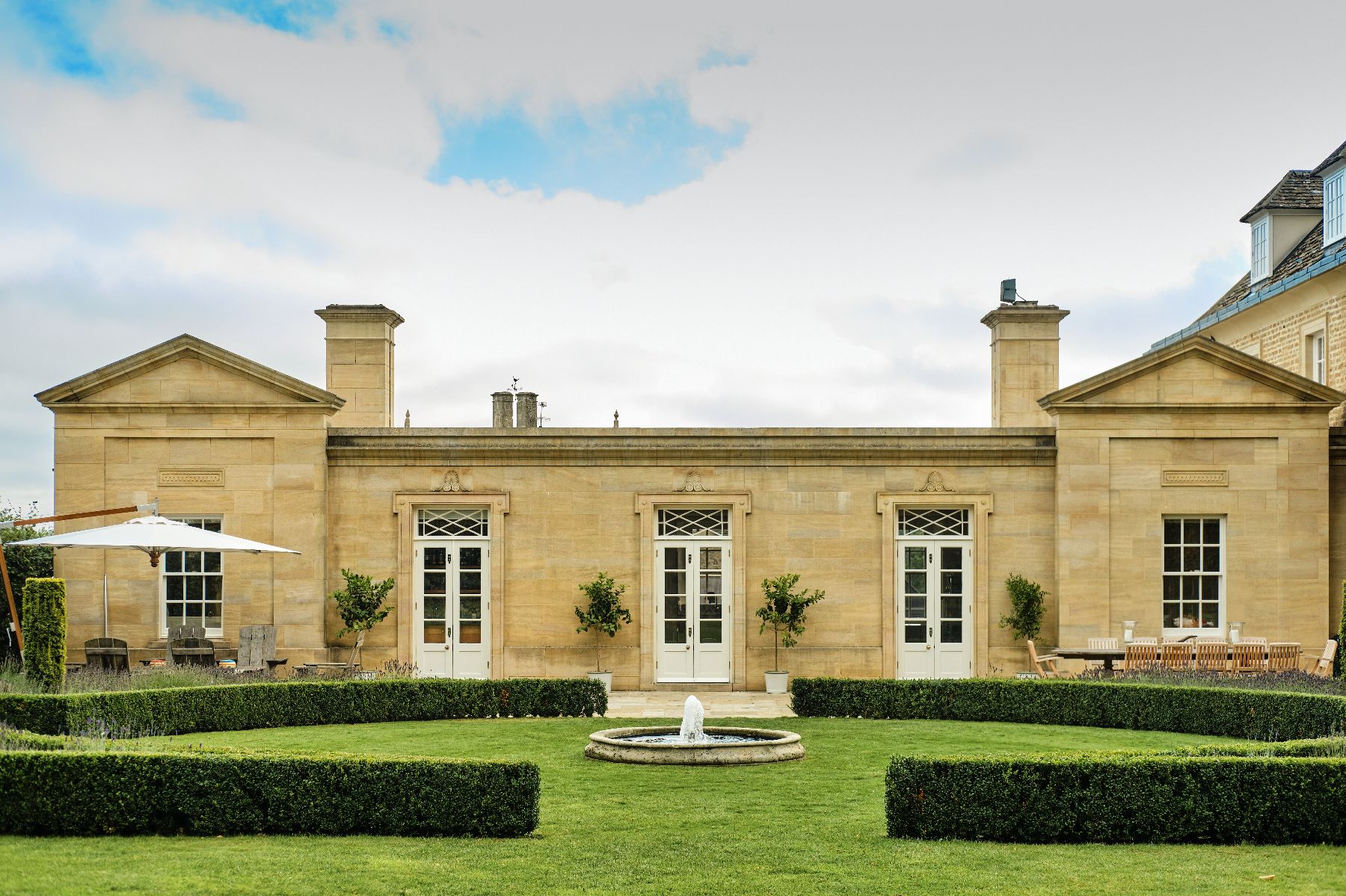 Garden at Cirencester Park in the Cotswolds, United Kingdom