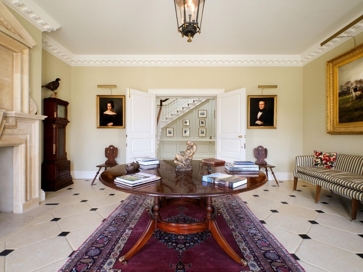 Hall at Cirencester Park in the Cotswolds, United Kingdom