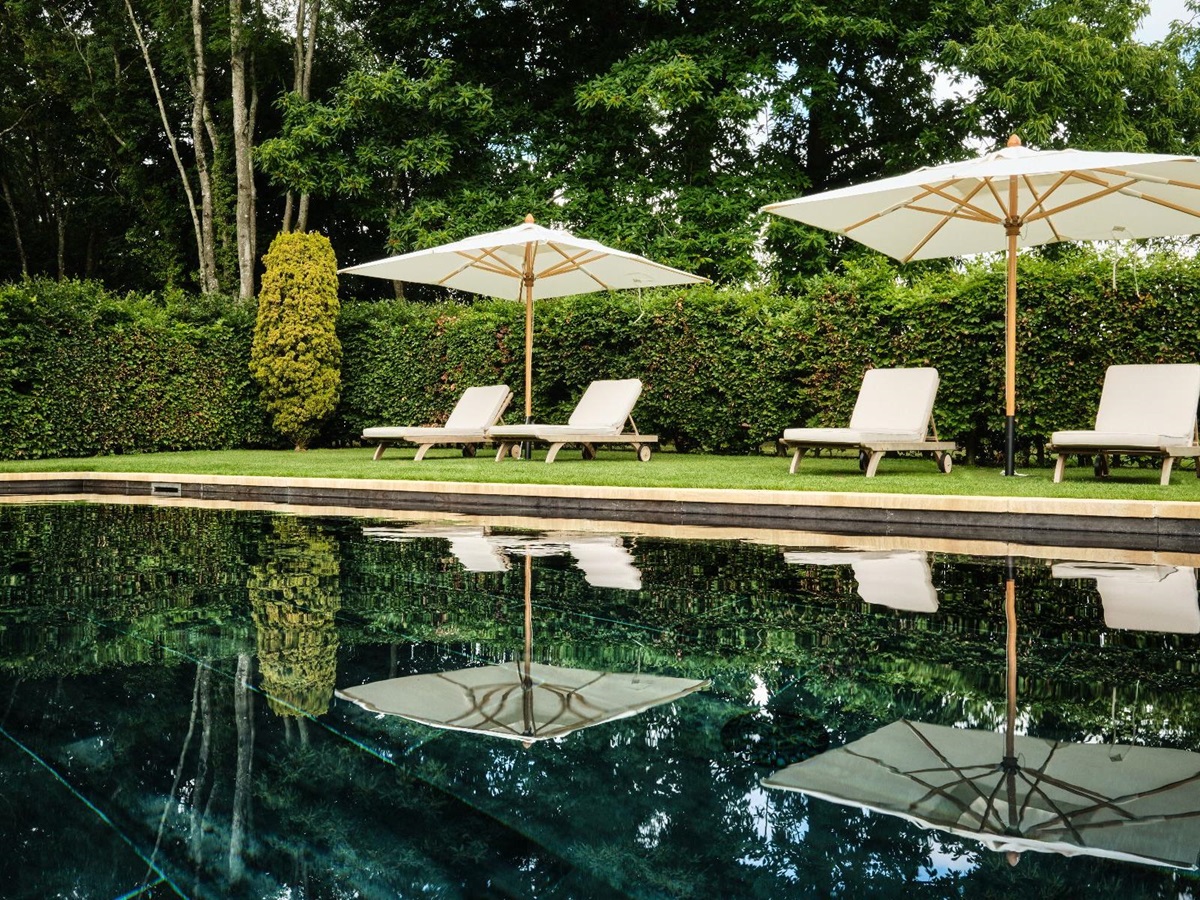 Pool at Cirencester Park in the Cotswolds, United Kingdom