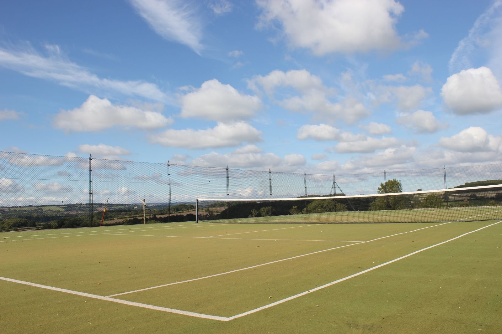 Tennis courts at Manor in the Rissingtons in the Cotswolds