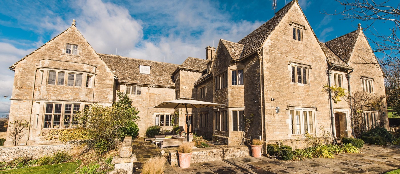 Exteriors of Manor in the Rissingtons, Cotswolds