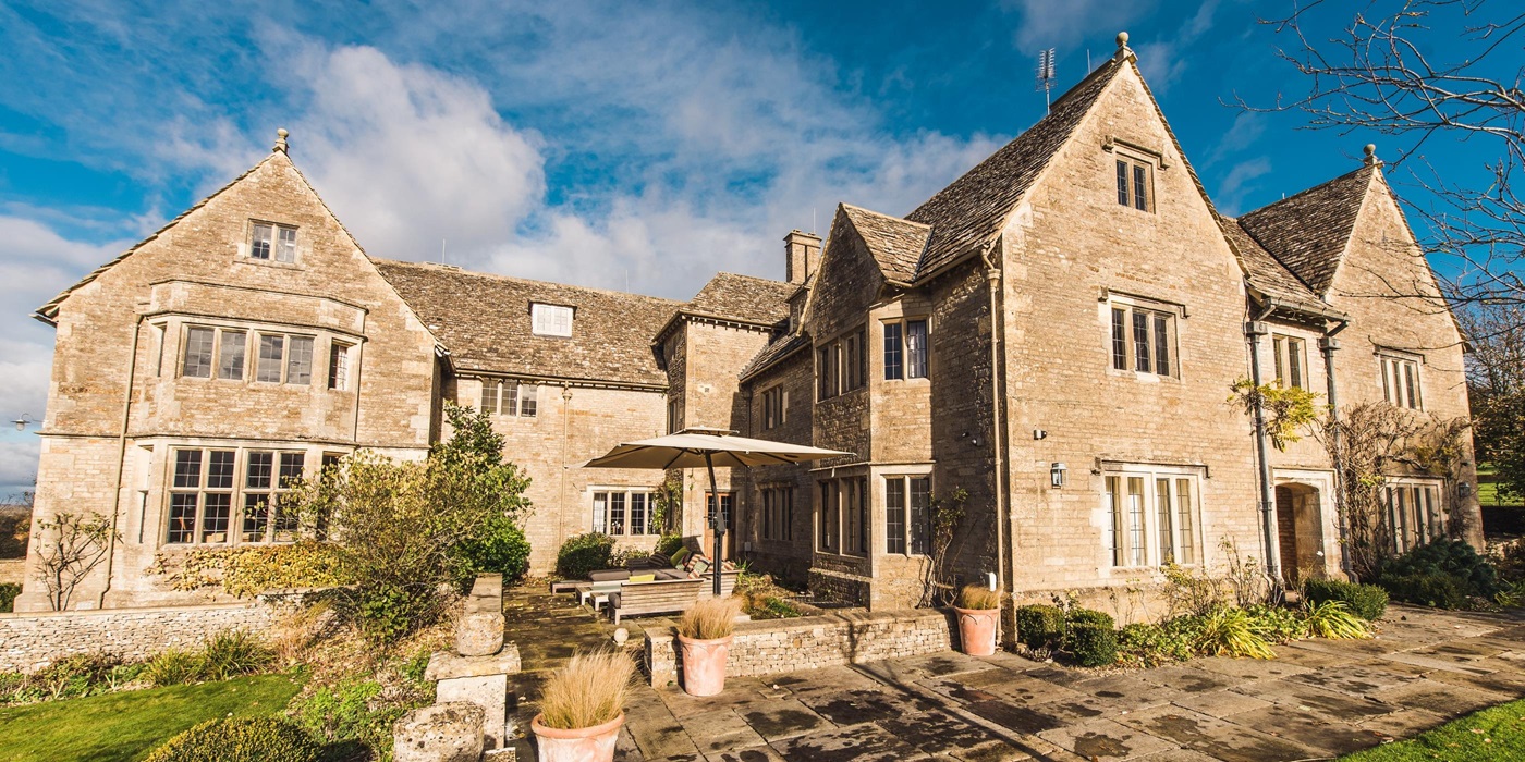 Exteriors of Manor in the Rissingtons, Cotswolds